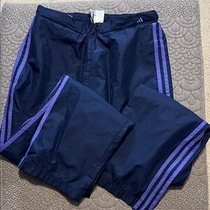 adidas Womens Navy and Purple Joggers